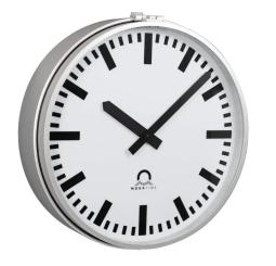 Außenuhr PROFILINE, D=60cm einseitig, Normstrich, IP 54 