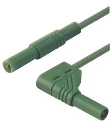 Meßleitung berühungssicher, 4mm, grün, Länge:2m 