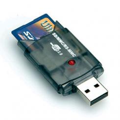Value SD-Card-Reader, USB 2.0 mit 2 Schutzkappen 