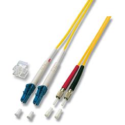 LWL-OS2-Duplex-Verbinder 1,0m 9/125µm, DIN - LC 