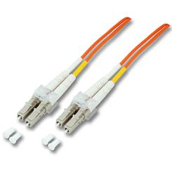 LWL-OM2-Duplex-Verbinder 1,0m 50/125µm, LC - LC, 
