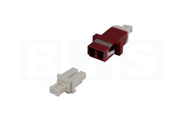 LWL-OM4-Duplex-Kupplungen LC-LC Multimode, erika-violett 