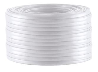 Anschlußleitung LiYY 4-adrig D-Form, weiß, 100m-Ring 