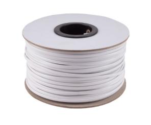 Anschlußleitung LiYY 4-adrig D-Form, weiss 100m Papp-Spule 