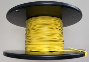 YV-Draht 1X0,8/1,4 gelb auf Spule zu 100 Meter 