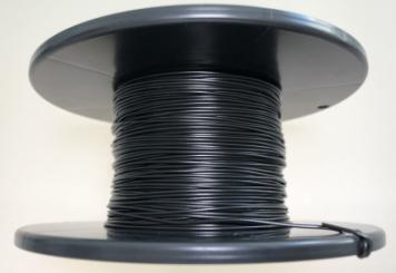 YV-Draht 1X0,5/0,9 schwarz auf Spule zu 250 Meter 