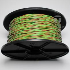 YV-Draht 2X0,6/1,1 braun-grün auf Spule zu 250 Meter 