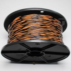 YV-Draht 2X0,6/1,1 braun-schwarz auf Spule zu 100 Meter 