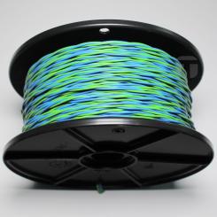 YV-Draht 2x0,6/1,1 grün-blau auf Spule zu 250 Meter 