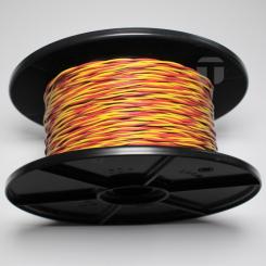 YV-Draht 2X0,6/1,1 rot-gelb auf Spule zu 250 m 