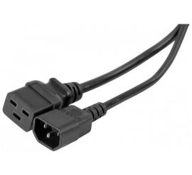 Verlängerungskabel C14 an C19 2,0 m schwarz 