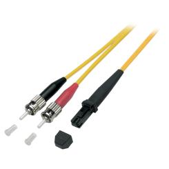 LWL-OS2-Duplex-Verbinder 1,0m 9/125µm, MTRJ - ST, 