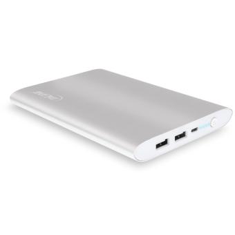 InLine® USB Zusatzakku PowerBank 16000mAh, silber 