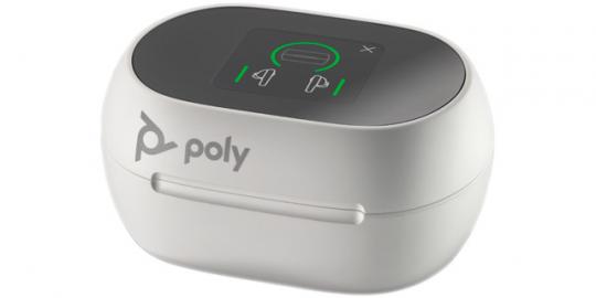 Poly® Touchscreen Lade Etui weiß Voyager Free 60+ UC (USB-C) 