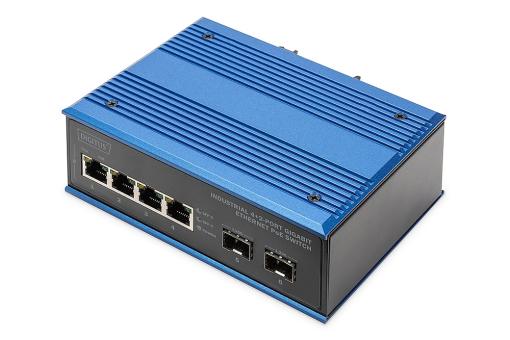 DIGITUS Industrial 4+2-Port Gigabit  Ethernet PoE Switch 