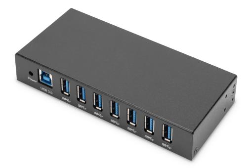 DIGITUS 7-Port USB 3.0 Hub, Industrial Line 