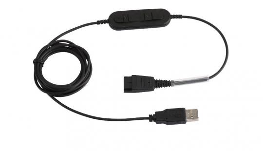 USB-Headset-Adapter-Kabel mit Plantronics-QD 