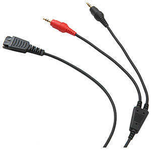 Kabelunterteil DASAN-QD auf 2 x 3,5mm Klinke für PC 