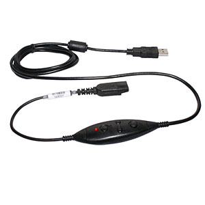 Headset USB Spiral-Anschlusskabel mit PLT-QD 