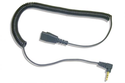 freeVoice Spiralkabel mit 3,5mm Stecker und Jabra-QD 