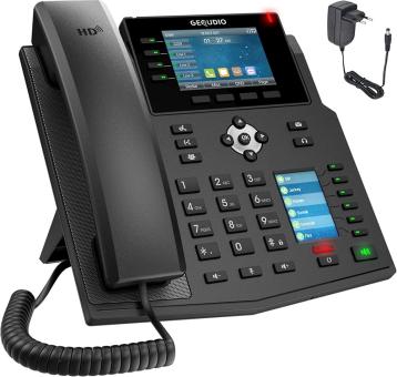 Gequdio GX5+ IP-Telefon Set mit Netzteil 