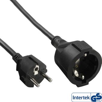 InLine® Schutzkontakt-Verlängerung Stecker / Buchse, 