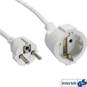 InLine® Schutzkontakt-Verlängerung Stecker / Buchse, 