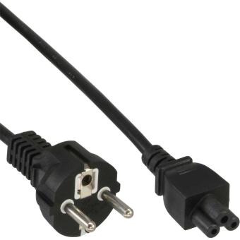 InLine® Netzkabel für Notebook, 3pol Kupplung, schwarz, 3m 