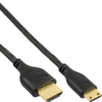 InLine® HDMI Mini Superslim Kabel A an C, HDMI-High 