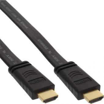 InLine® HDMI Flachkabel, HDMI-High Speed mit Ethernet, 