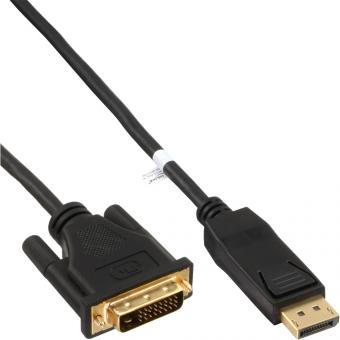 InLine® DisplayPort zu DVI Konverter Kabel, schwarz, 5m 