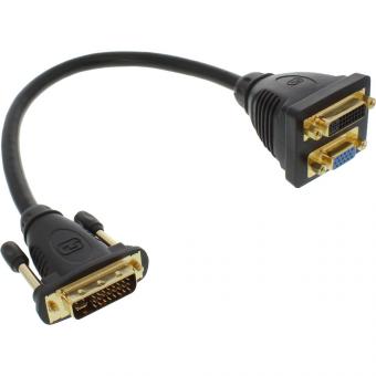 InLine® DVI-I Adapterkabel, DVI-I Stecker auf DVI-I-Buchse 