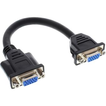 InLine® VGA Adapterkabel, 15pol. VGA Buchse auf Buchse, 