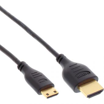 InLine® HDMI Superslim Kabel A an C, HDMI-High Speed 