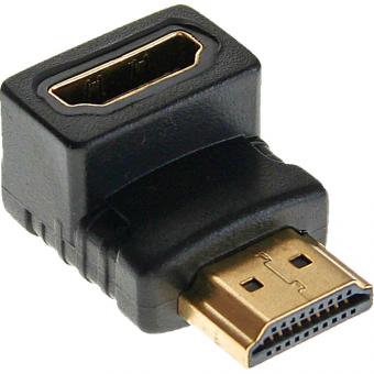 InLine® HDMI Adapter, Stecker / Buchse, gewinkelt 