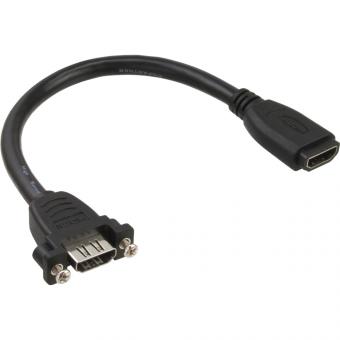 InLine® HDMI Adapterkabel zum Einbau, HDMI A Buchse/Buchse, 