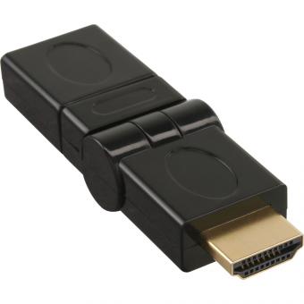 InLine® HDMI Adapter, HDMI A Stecker / Buchse, rotierbar, 