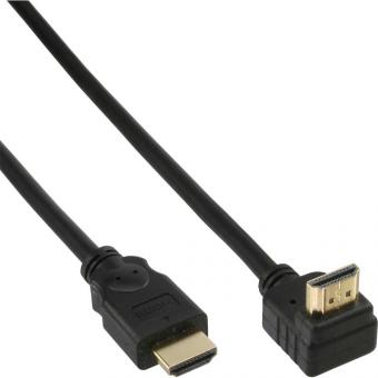 InLine® HDMI Kabel, gewinkelt, HDMI-High Speed, Stecker 