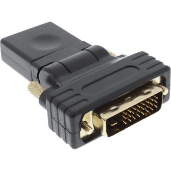 InLine® HDMI-DVI Adapter, HDMI Buchse auf DVI Stecker, 