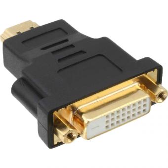 InLine® HDMI-DVI Adapter, HDMI Stecker auf DVI Buchse, 