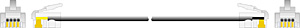 Anschlußschnur 10m, schwarz 2 Seiten: RJ11 (6p4c) Bel: 1:1 