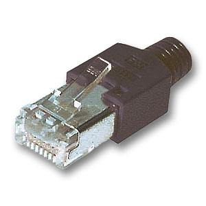 RJ45 Stecker Hirose TM11 Cat.5e, schwarz (10 Stück) 