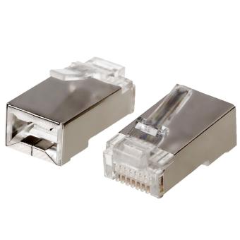 RJ45 (8p8c)-Stecker geschirmt Cat.5e ohne Knickschutz 