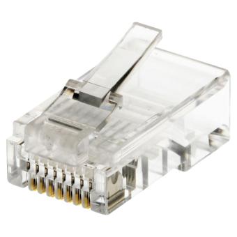 Western-Stecker RJ45 (8p8c) für Flachkabel 