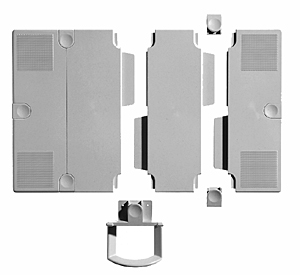 Zusatzplatte für TSA 5020 und DTS 5023, Farbe: anthrazit 