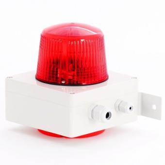 Rufsignal Kombi Typ 880 IP66, Linsenfarbe: rot 