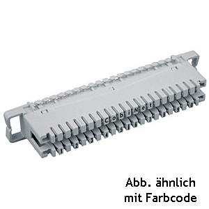 LSA Anschlußleiste 2/10 zu 10 DA, Aufdruck 1...0 