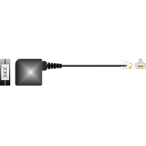 Adapter von RJ45-Stecker auf TAE-F-Buchse, 4-adrig, 