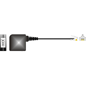 Adapter von RJ45-Stecker auf TAE-N-Buchse, 4-adrig, 