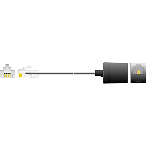 Reduzieradapter RJ45-Stecker (8p4c) auf RJ11-Buchse (4p4c) 